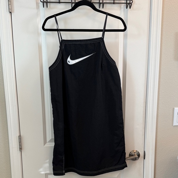Nike Black Slip Dress with White Swoosh - Picture 1 of 3